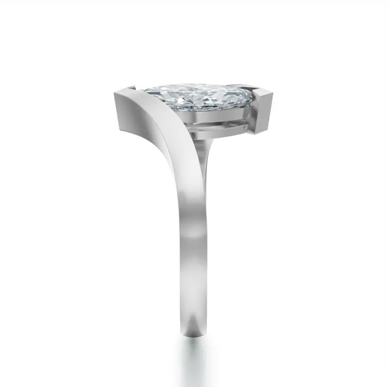 Pierścionek z markizą białe złoto SBP_023